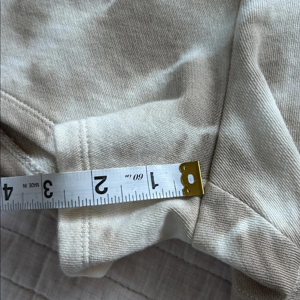 Z supply SADIE SPIRAL TIE-DYE comfy 100% cotton pull on beige lounge shorts L​ - Picture 10 of 10